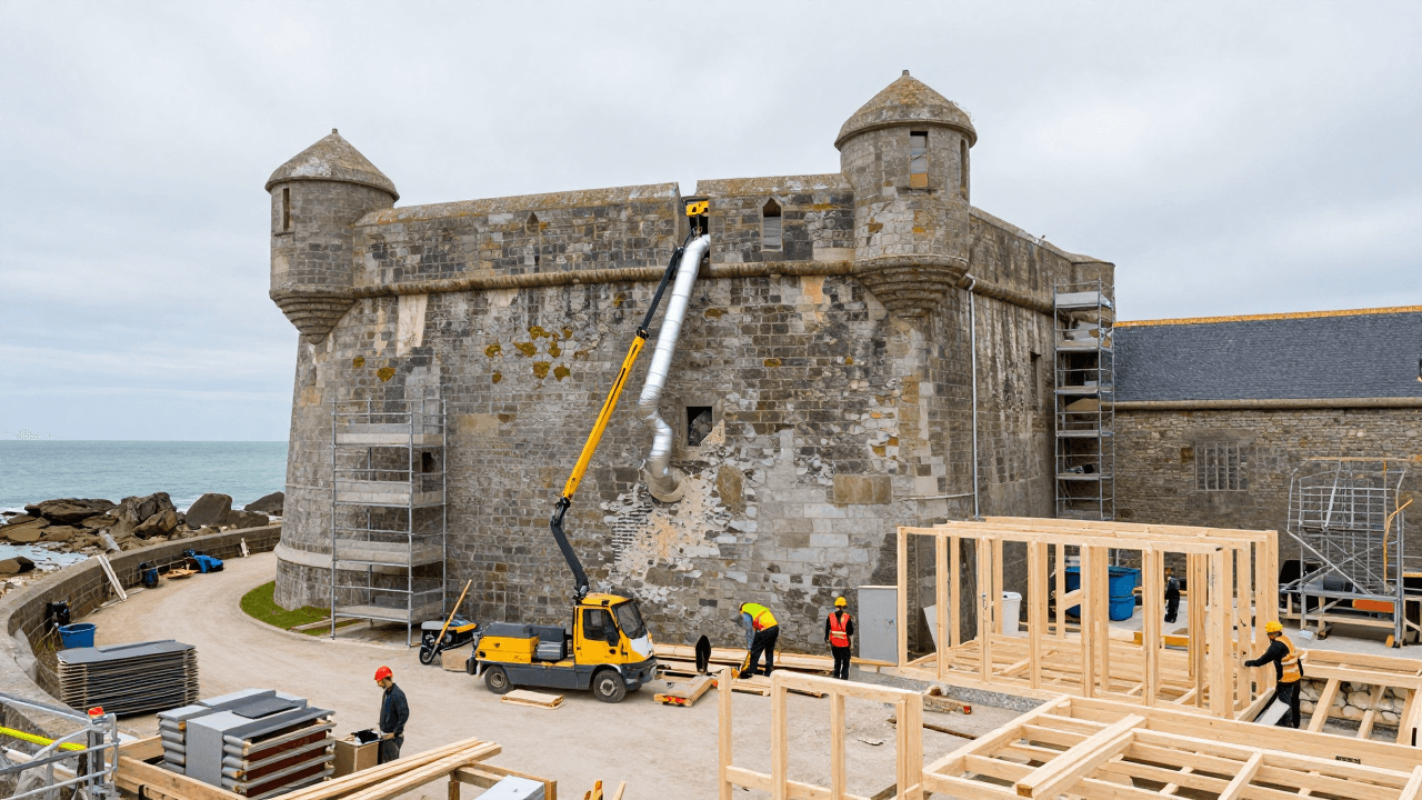 Belle-Île : hôtel de luxe, réhabilitation par Valode & Pistre