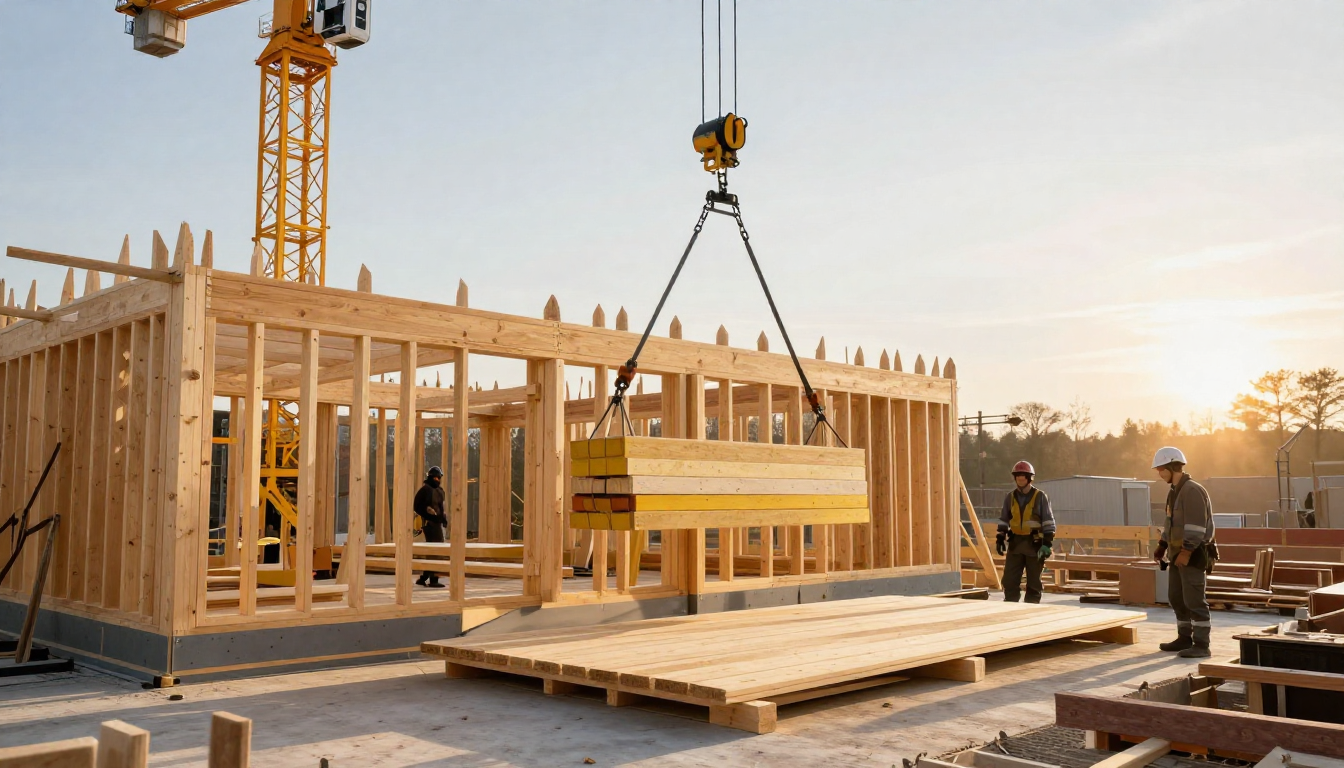 Construction bois RE2020: atout bas carbone et économies BTP