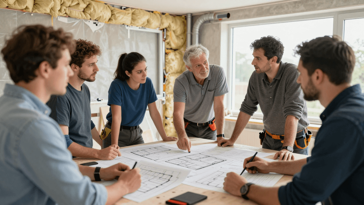 Interfaces de chantier: coordination clé en rénovation globale