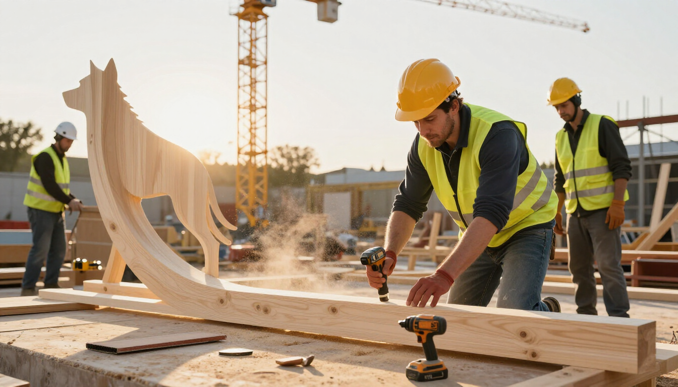 Le Chien-Loup: chef‑d’œuvre itinérant des Compagnons charpentiers